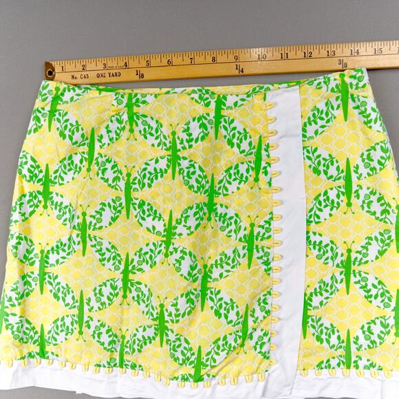 Lilly Pulitzer Skort Womens 4 Butterfly Mosaic Cotton - Picture 7 of 11